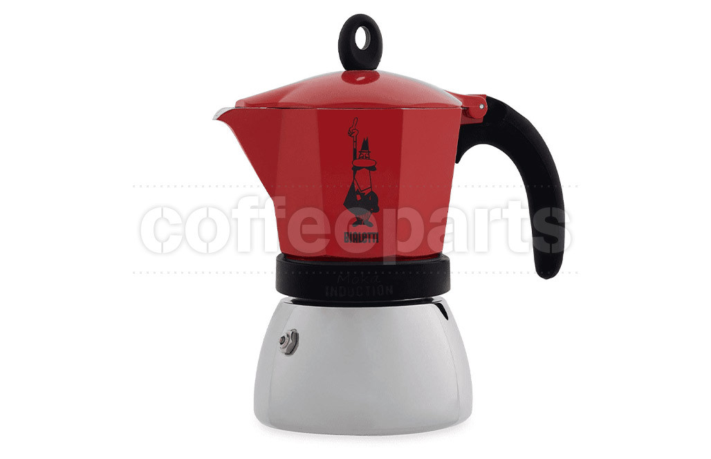 bialetti 3 cup moka induction coffee maker red 3 cup induction red item number bb bialetti moka induction 3 red