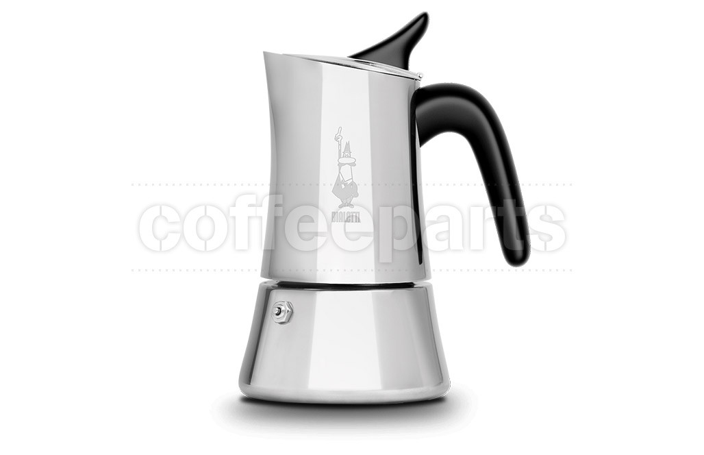 Bialetti Moon Exclusive Stainless Stove Top Coffee Maker 4 Cup