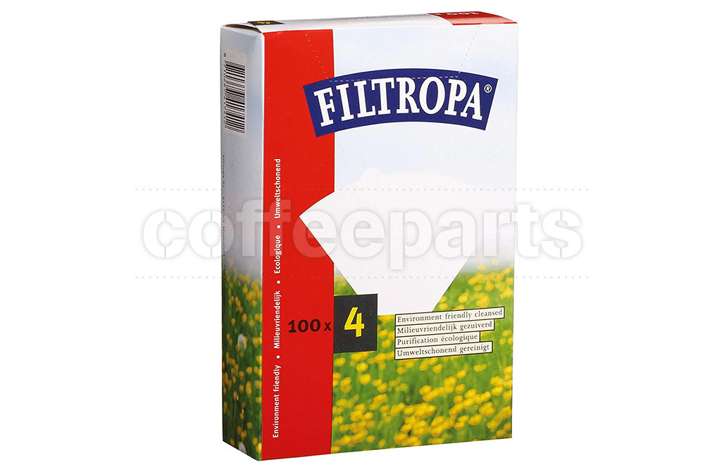 Filtropa #4 Bleached 40pk Filter Papers for V-Shaped Coffee Drippers