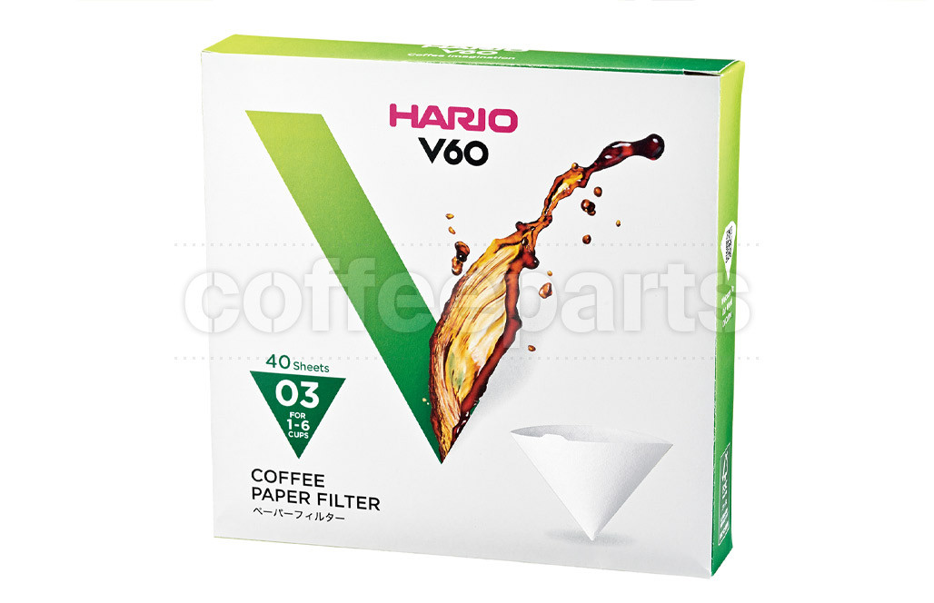 Hario V60 Paper Filter 03 White 40 sheets