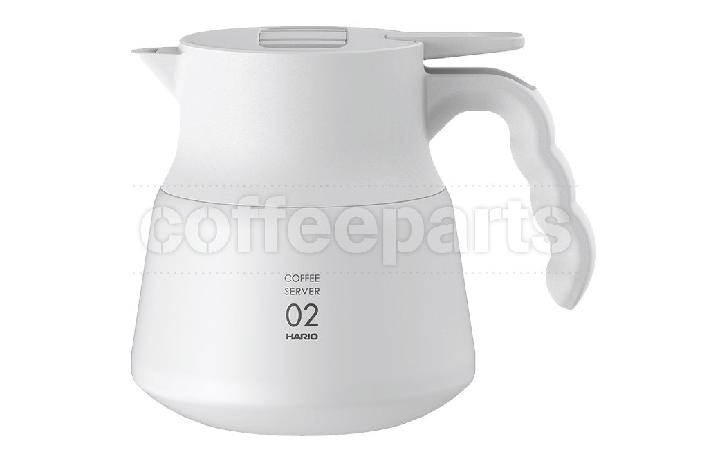 Hario V60 Insulated Stainless Steel Server PLUS 600 White