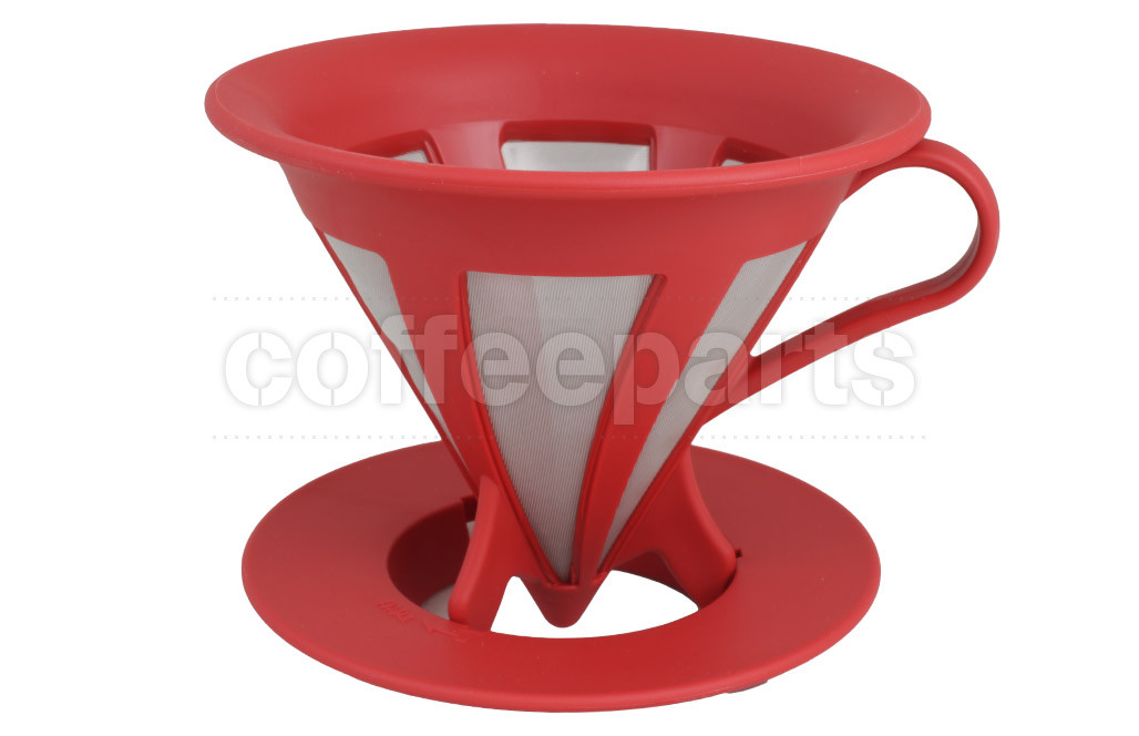 Hario 2-Cup Red Cafeor Dripper: CFOD-02-R