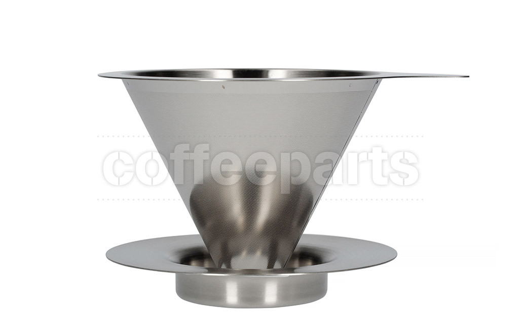 Hario 1-Cup V60 Double Mesh Metal Coffee Dripper: DMD-01HSV