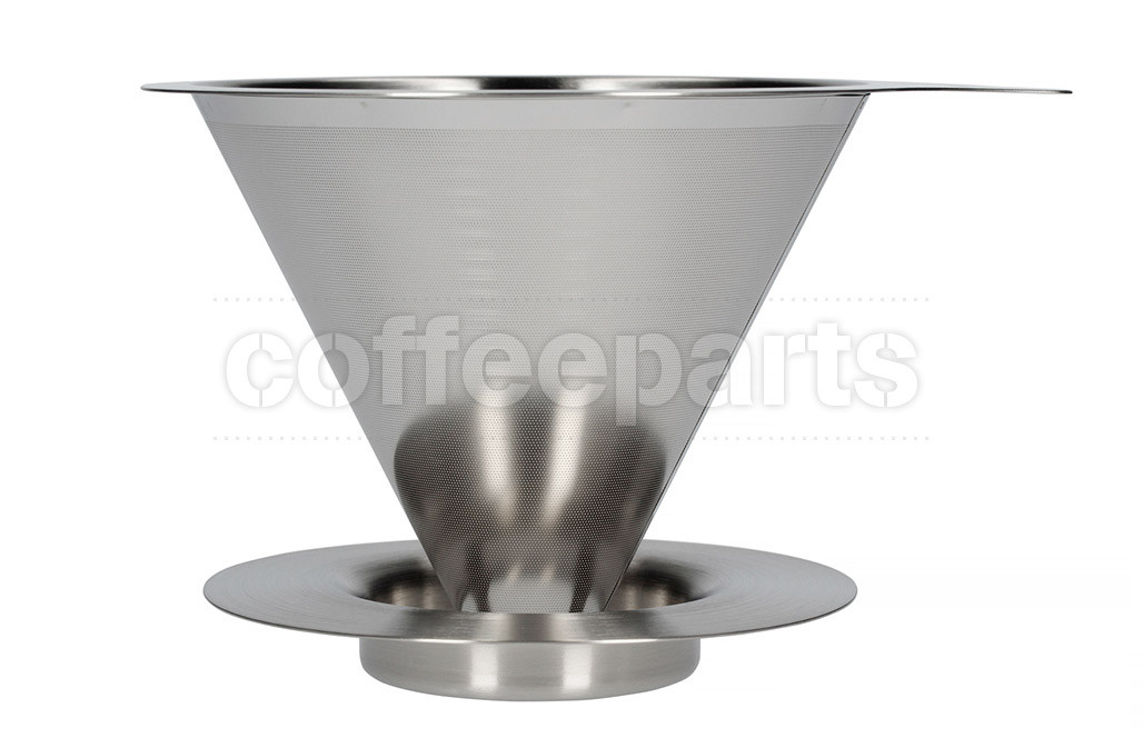Hario 2-Cup V60 Mesh Metal Coffee Dripper: DMD-02HSV Coffee Parts