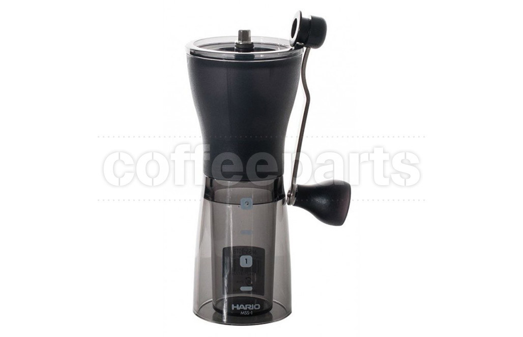 Hario Mini Coffee Mill Plus Transparent Black Coffee Parts