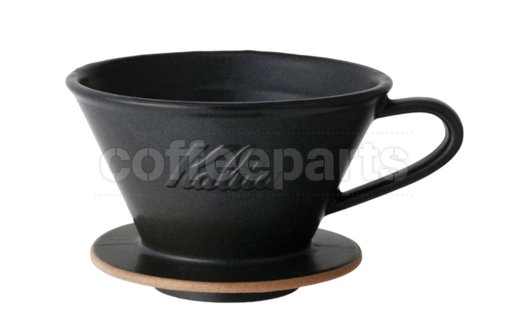 Kalita MI 185 Pottery Wave Coffee Dripper Sand Black