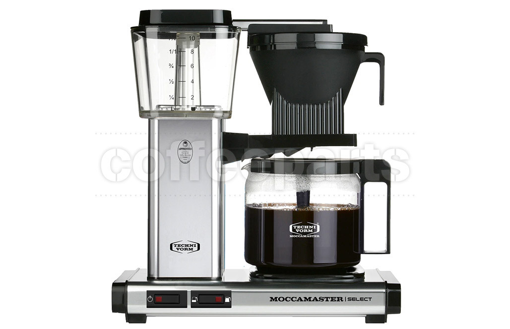 Moccamaster 1.25lt Select KBG741AO Filter Coffee Brewer: Polished Silver