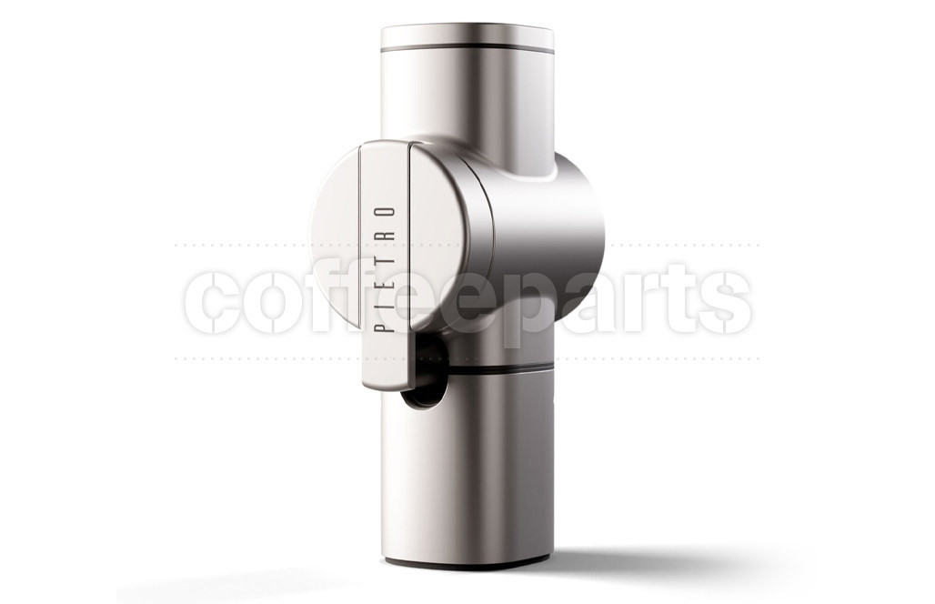 Pietro Hand Coffee Grinder MultiPurpose Blades Pure Silver