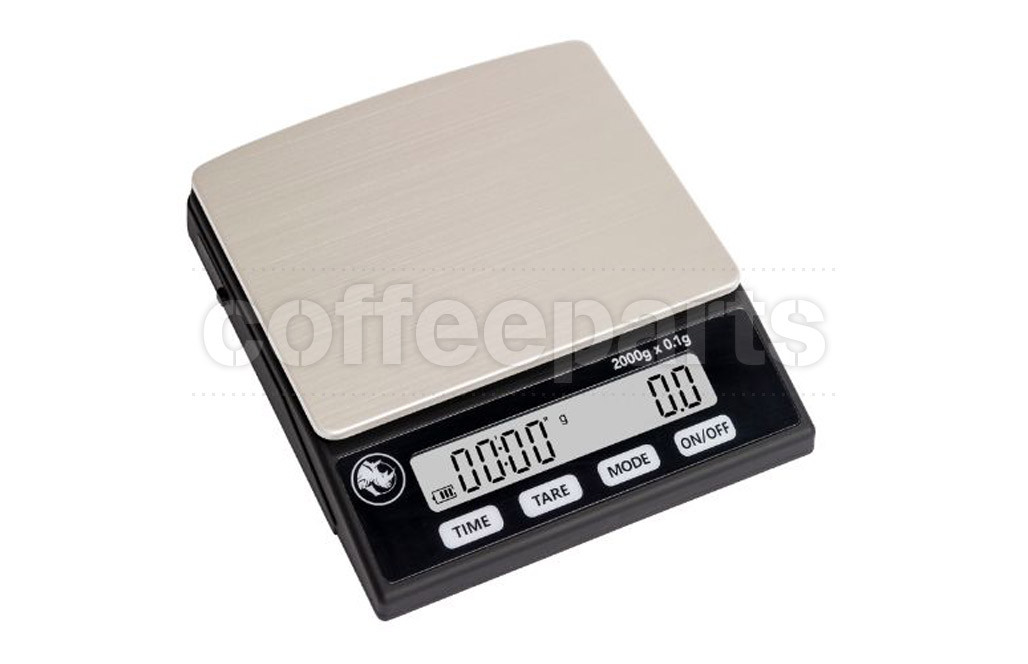 Rhino Stealth Espresso Scale - 2kg - precise coffee weighing scale. 