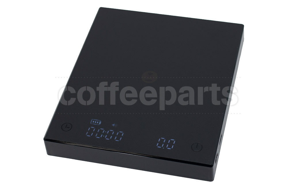 Timemore Black Mirror Basic Plus Coffee Scale with timer functionality.  
