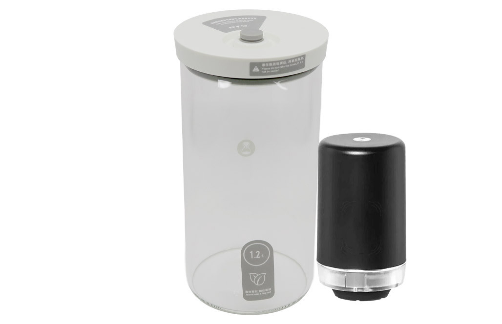 Timemore Glass Canister & Pump Starter Kit Large: White