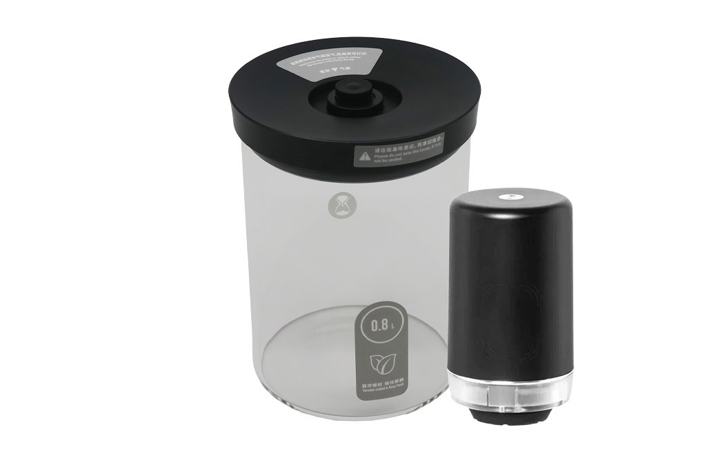 Timemore Glass Canister & Pump Starter Kit Med: Black