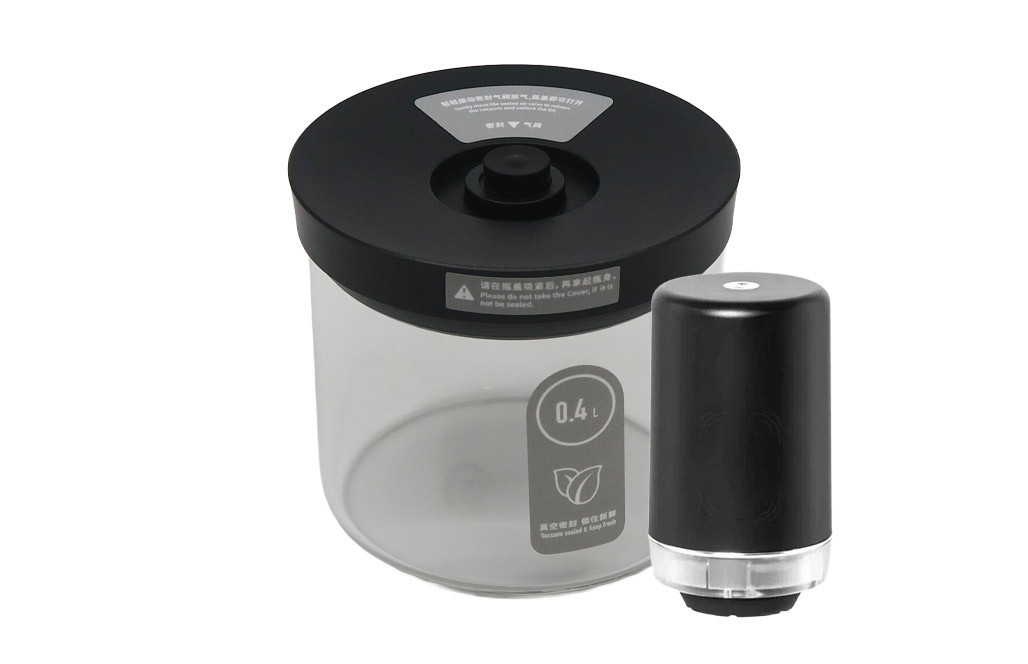 Timemore Glass Canister & Pump Starter Kit Small: Black