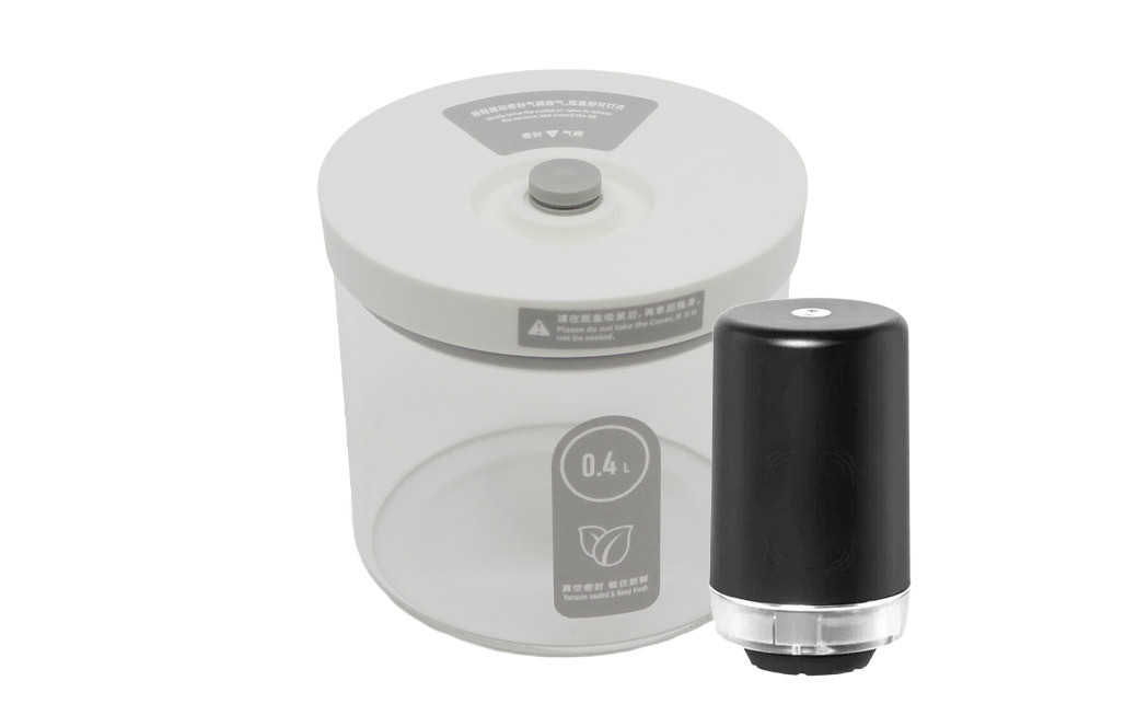Timemore Glass Canister & Pump Starter Kit Small: White