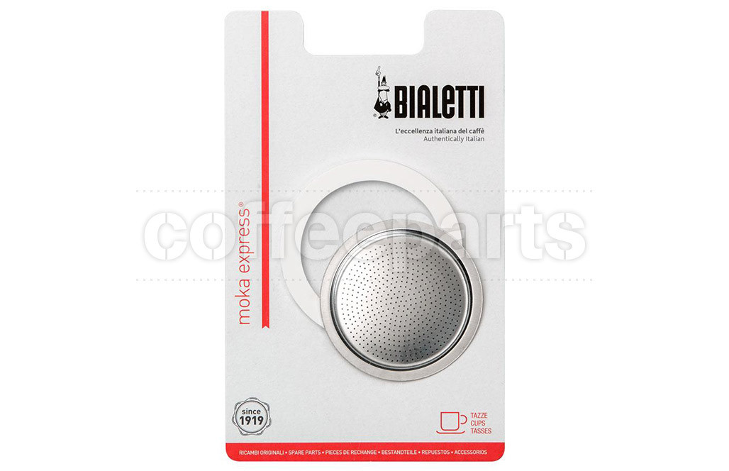 Bialetti Spare Parts Half Cup The Mokina Packaging 1 Gasket + Filter  Aluminium 