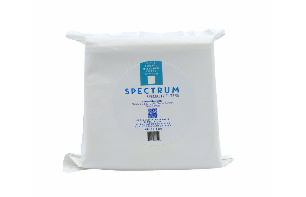 Bruer Spectrum Square Paper Filter 6 Cup - 100pk