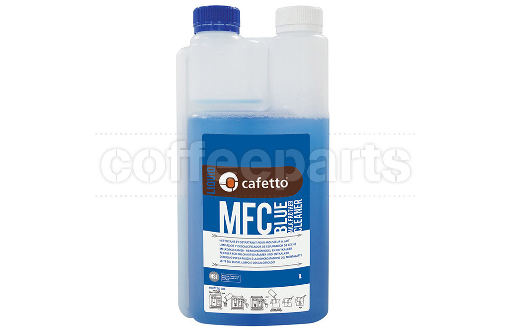 Cafetto 1lt MFC Blue Liquid Machine Milk Line Cleaner Coffee Parts