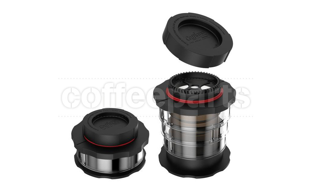 Cafflano Kompact Black Portable Eco Coffee Maker Coffee Parts