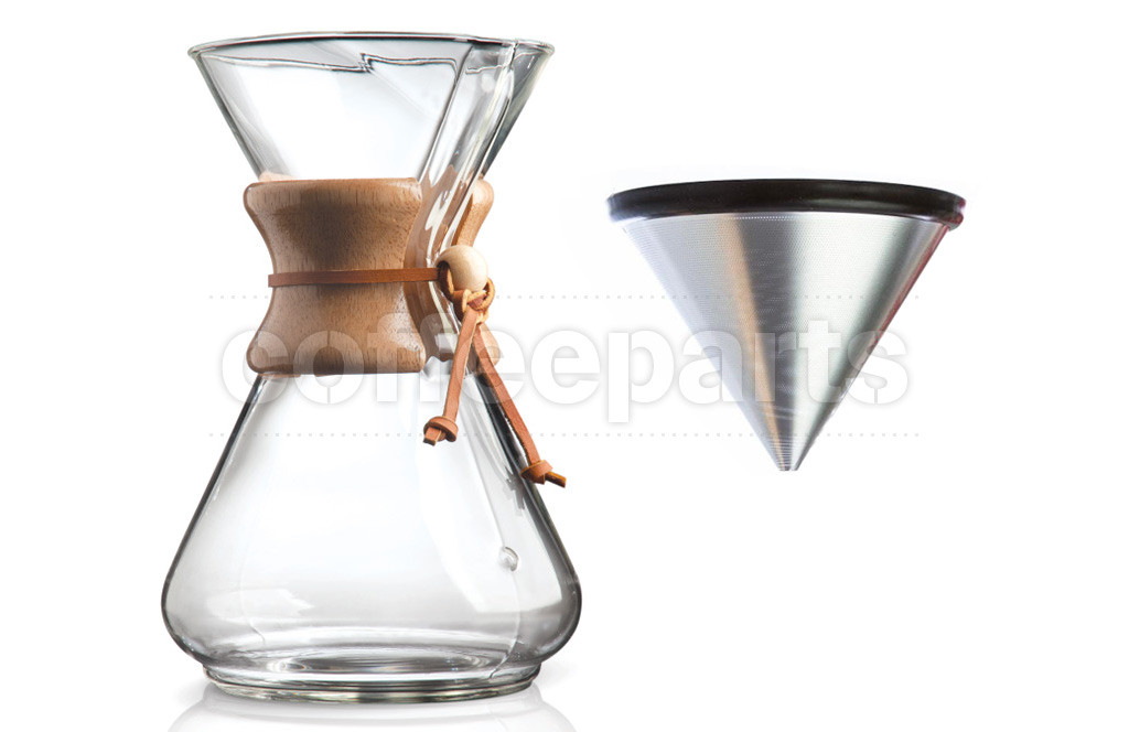 Chemex 10Cup Pour Over Coffee Kit inc Able Kone Coffee Parts