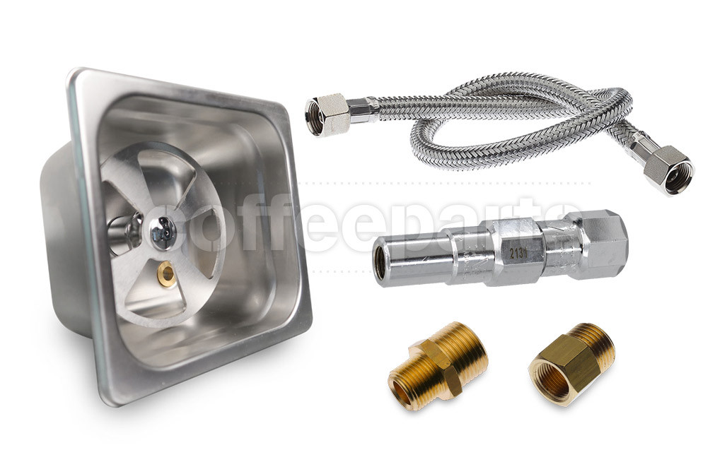 Coffeepart jug rinser with Reduction valve and Fittings Coffee Parts