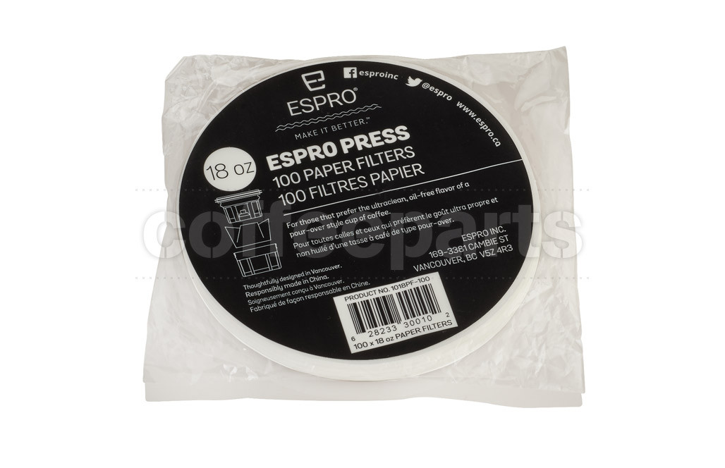 Espro Paper Filters suits P3/P5 Press : 100 Pack