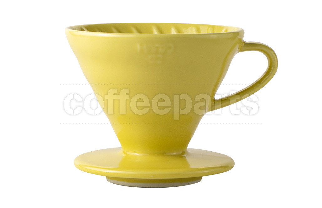 Hario 2Cup V60 Yellow Ceramic Coffee Parts