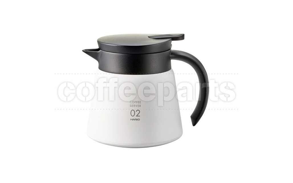 Hario V60 Insulated Stainless 600ml Server White Coffee Parts