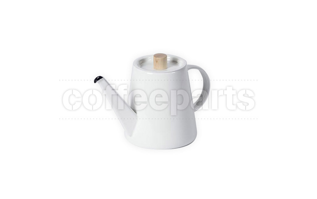 Kaico 950ml White Enameled Pour Over Drip Coffee Kettle