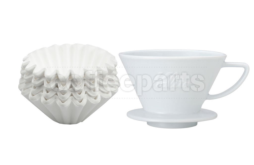 Kalita 185 Ceramic Dripper inc Wave Filter Kit