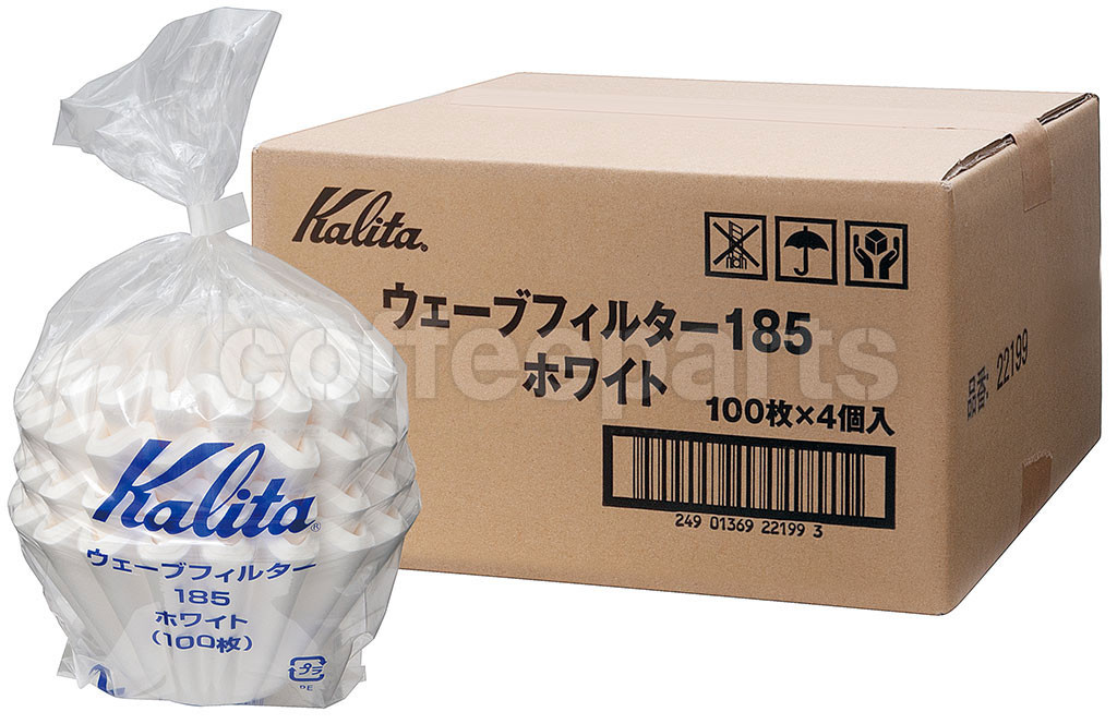 Kalita 185 Wave Coffee Filters To Fit Flat Bottom Drippers 100 Pack Kalita 185 Wave Coffee Filters To Fit Flat Bottom Drippers 100 Pack