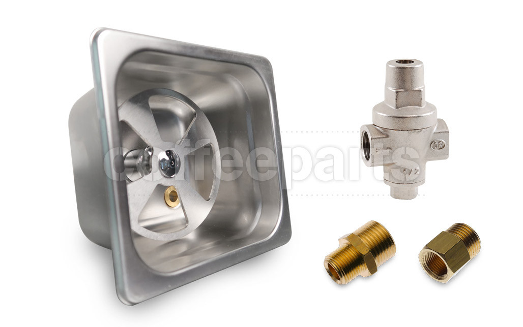 Terry Rinser Valve Coffeepart jug rinser with Reduction valve and Fittings | Coffee Parts