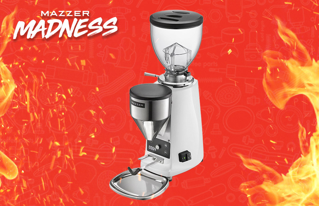 Mazzer Mini Electronic Type B White Coffee Grinder Coffee Parts