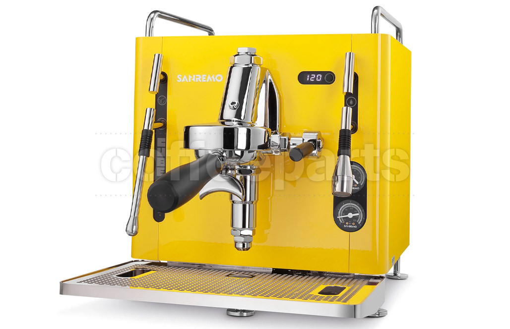 SanRemo Cube Coffee Machine: Yellow 