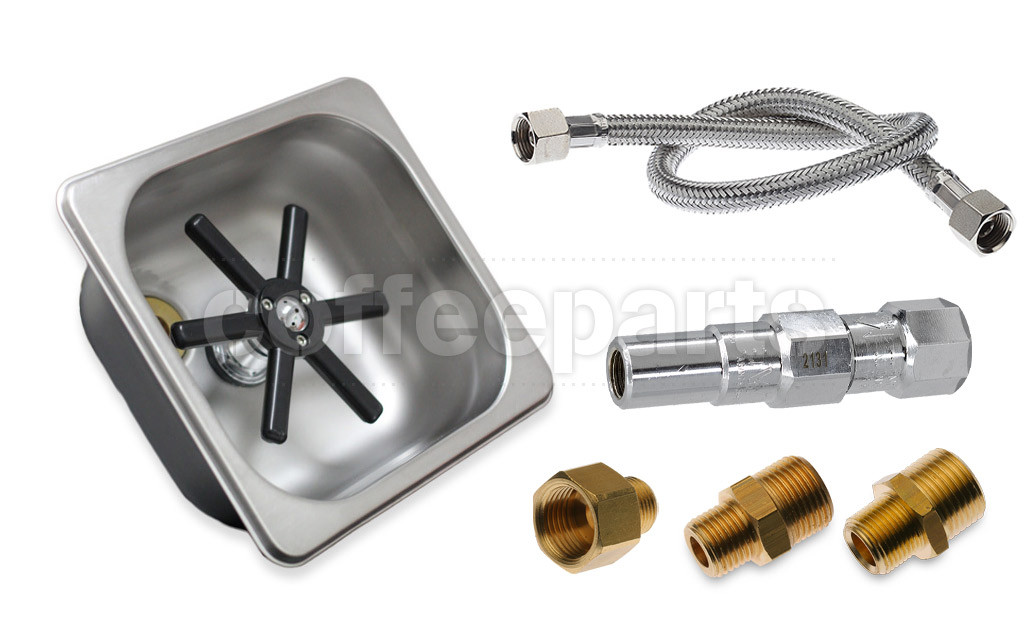 Tiamo Small InBench Milk Jug Rinser Complete Kit Coffee Parts