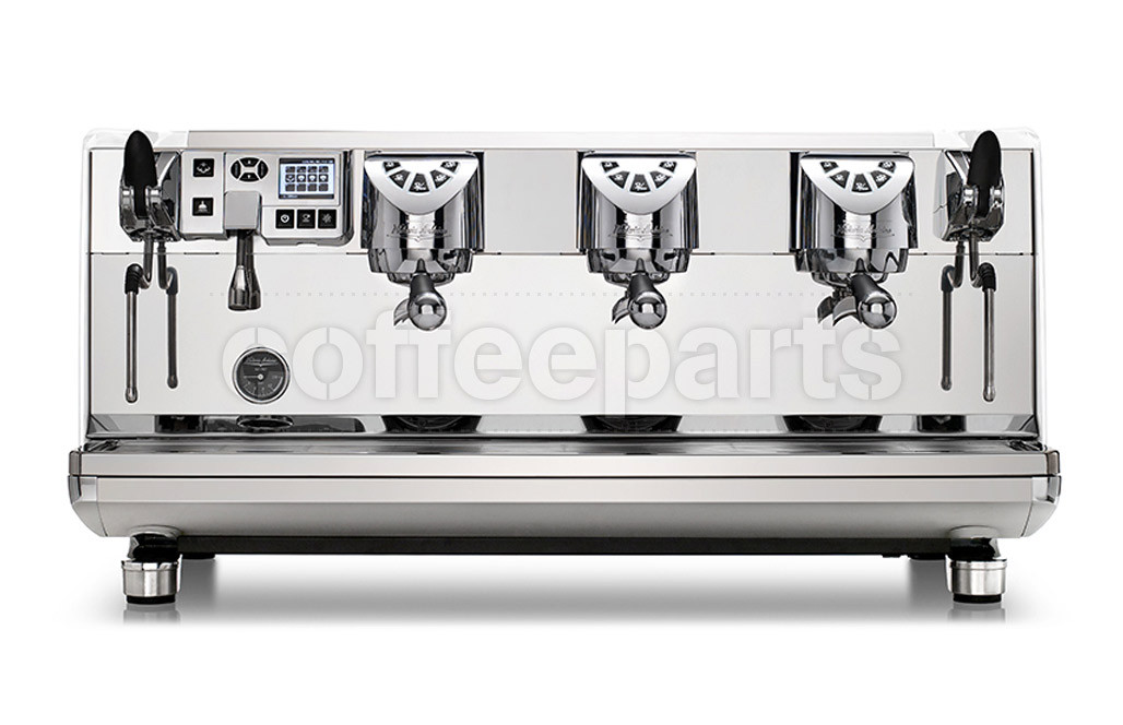 VA White Eagle DIGIT 3-Group Commercial Coffee Machine: White