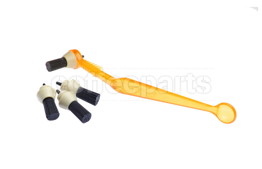 Pallo Orange Coffee Tool inc Three Spare Brushes
