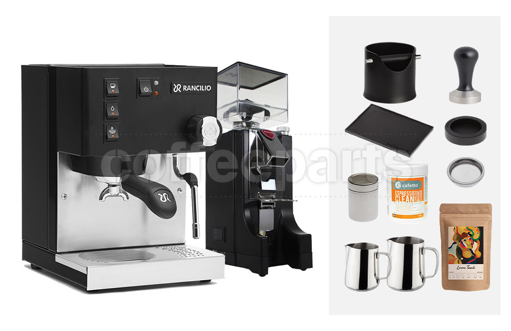 Rancilio V6 Espresso Machine Package Black Coffee Parts