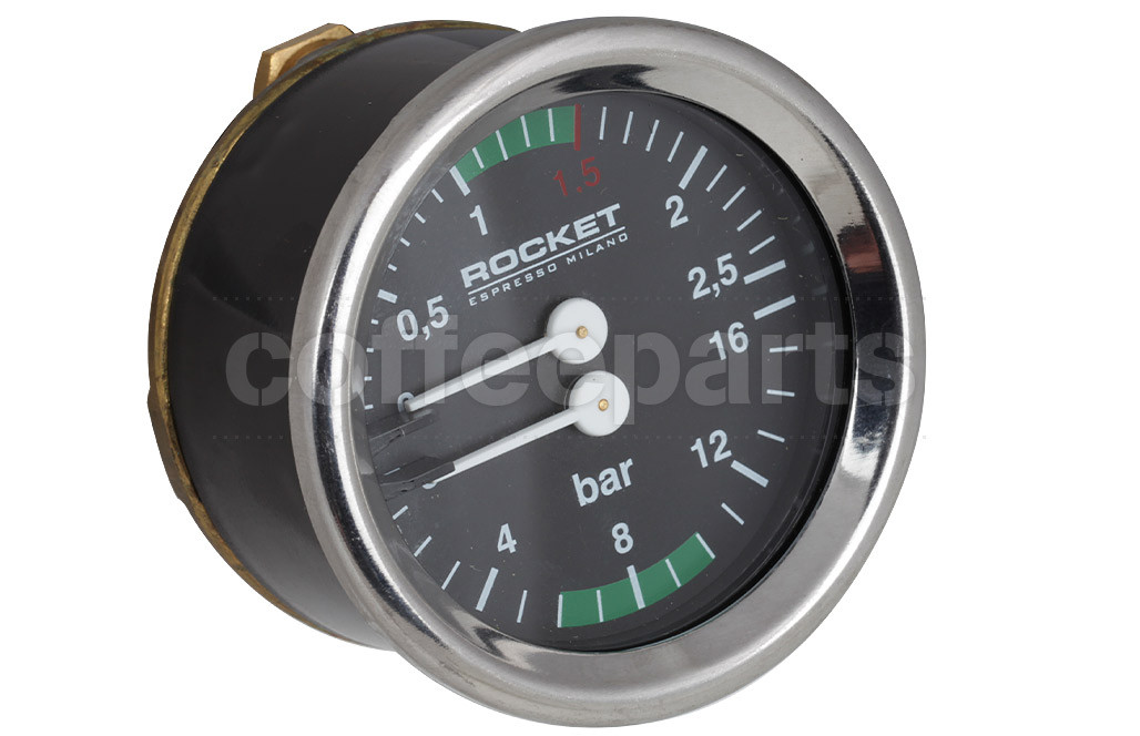 Dual shop pressure gauge