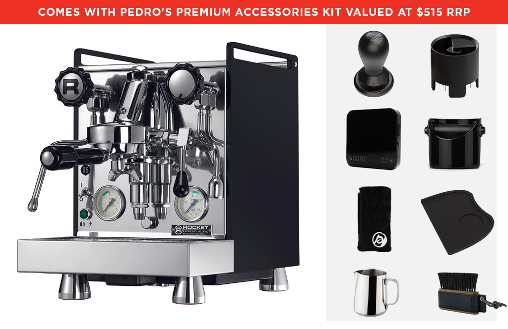 Rocket Mozzafiato Evoluzione R Cronometro Coffee Machine: Nera