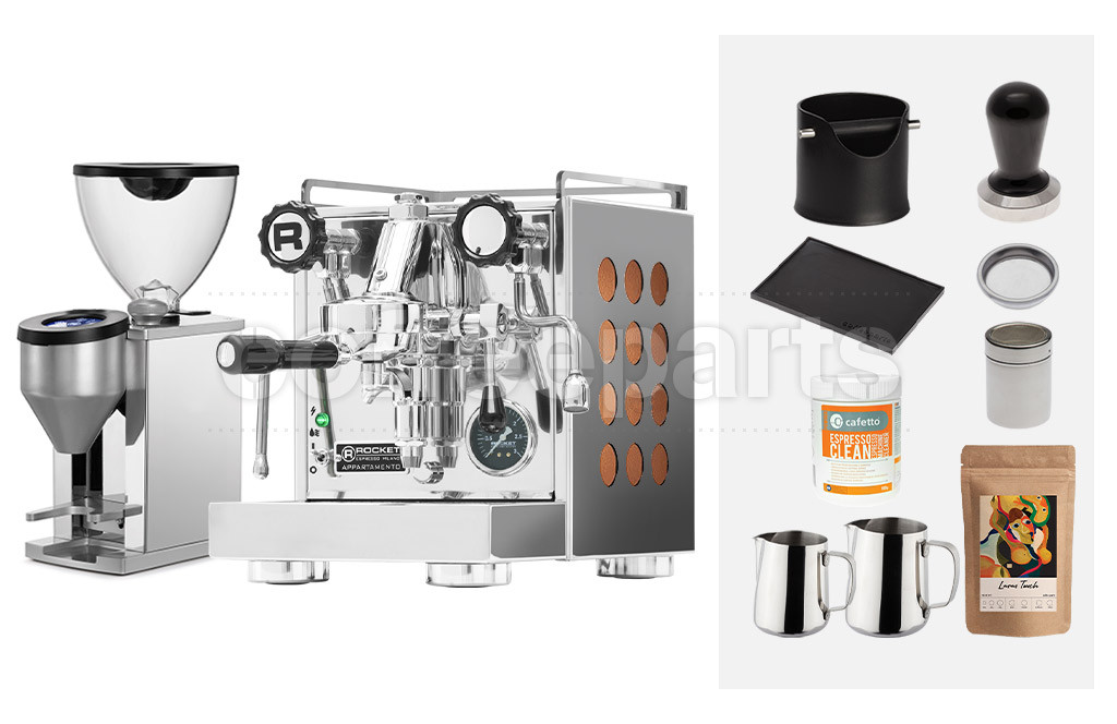 Rocket Appartamento Espresso Machine Package Copper Coffee Parts