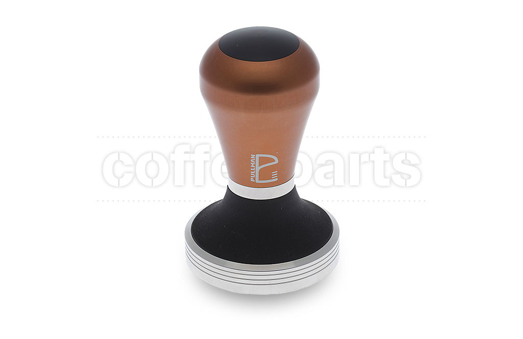 Pullman Barista 58.3mm Flat Tamper with Russet Bronze Handle