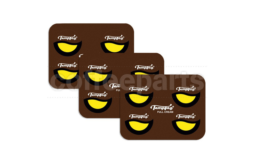 TempTag Full Cream Stickon Milk Jug Thermometer x 12 Stickers