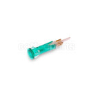 Green Pilot Lamp 250V 120°C - Head Ø 13.5mm - Hole Ø 10mm