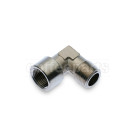 "L" Fitting G. 3/8M - 3/8F - Hex. 17mm Nickel Plated Brass