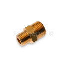 Brass Fitting 1/4" M × 3/8" M Hexagon 17mm