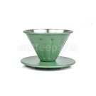 Airflow Coffee Dripper Stainless: 1-2 Cups Dark Green