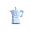 Bialetti 3 Cup Moka Exclusive Stove Top Coffee Maker: Light Blue