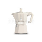 Bialetti 6 Cup Moka Exclusive Stove Top Coffee Maker: Cream