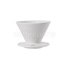 Muvna V60 Ceramic Filter Dripper: White
