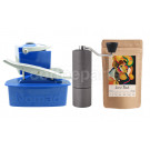 Nomad Camping kit inc Nomad, Timemore C3 Grinder and 250g Coffee: Blue